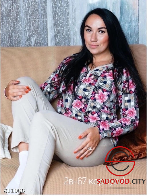 Пижама женская с принтом