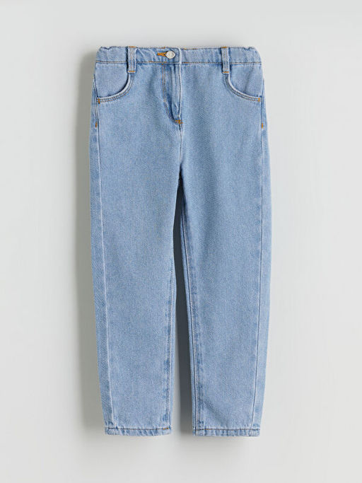 Beli Ayarlanabilir Lastikli K?z ?ocuk Jean Pantolon