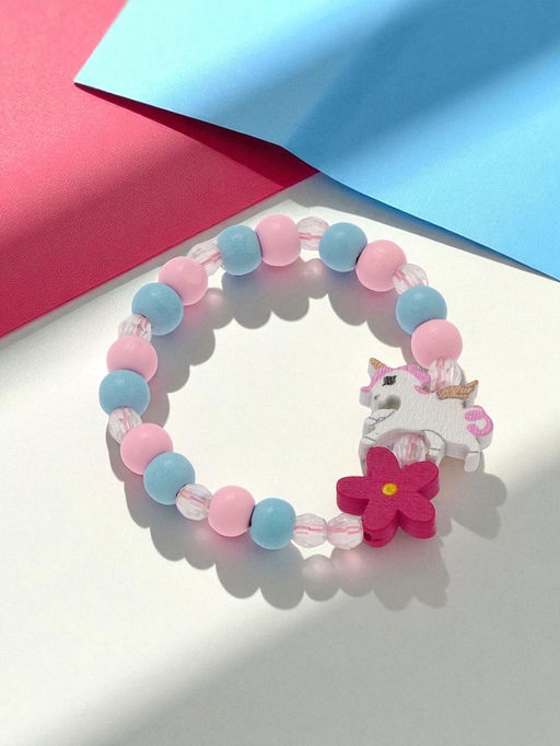 Браслет детский «Выбражулька. Единорог с цветком», d=5 см, МИКС