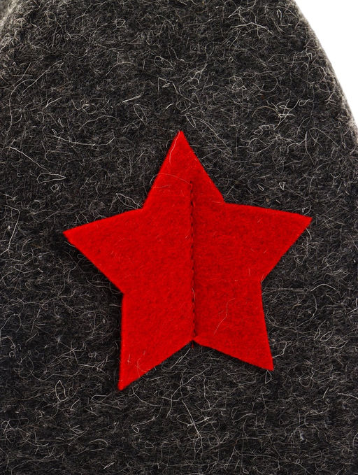 Шапка для бани и сауны Звезда, полиэфир 70%, шерсть 30%