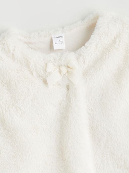 Bisiklet Yaka Suni K?rkl? K?z ?ocuk Yelek