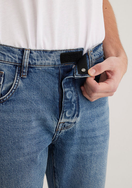 Michael All Blue Adaptive Indigo Mavisi Comfort Jean Pantolon  фото 9