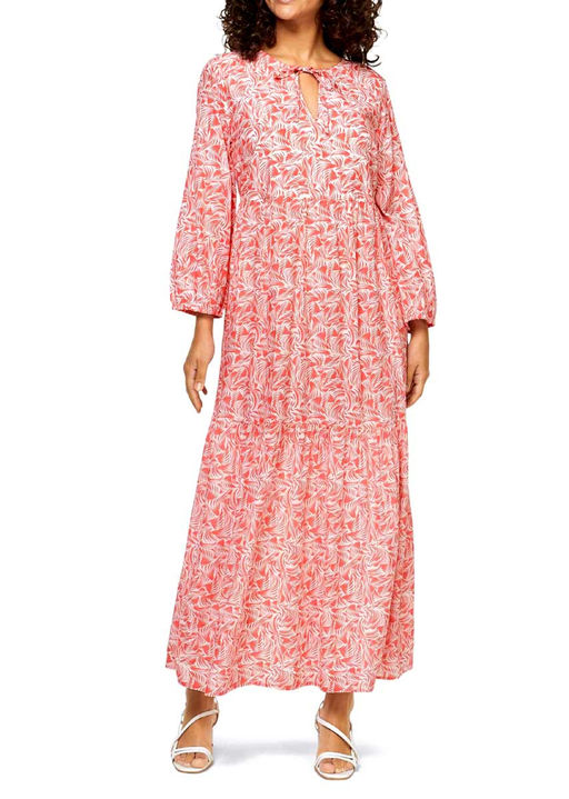 Платье, коралловое-экрю - Linea tesini фото 5