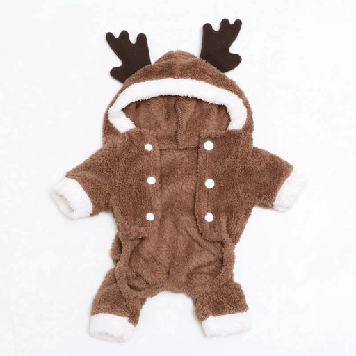 Новогодний костюм для животных Олень, S (ДС 20, ОГ 32 см), коричневый - Simaland фото 8