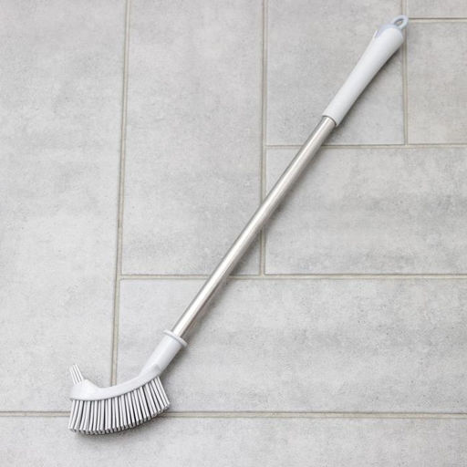 Ёршик для унитаза Доляна, силиконовый, 10558 см, серый фото 4