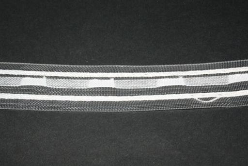 Лента шторная 0с794 1/3 30 мм 50 м Беларусь прозрачный (БЕЛЫЙ)