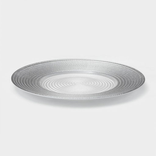 Тарелка стеклянная Севилья, d=27 см, цвет серебряный - Simaland фото 2