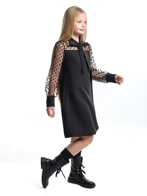 Платье для девочки праздничное нарядная форма детская одежда UD 7848 черный - Mini maxi фото 9