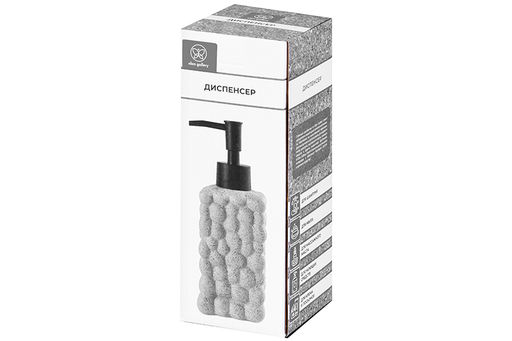 Диспенсер для мыла 280 мл, 6.5*6.5*18 см, серый - Elan gallery фото 11