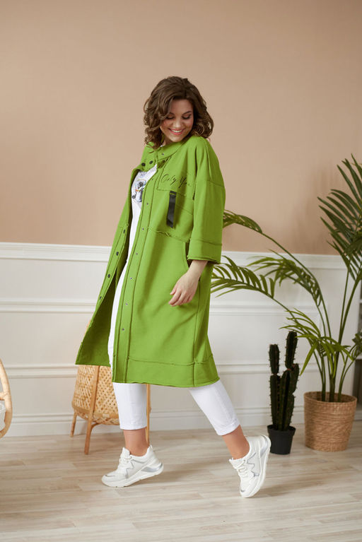 Кардиган Rumoda 2019 салатовый  фото 4