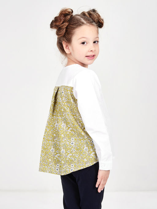 Блузка для девочки UD 2465 белый - Mini maxi фото 2