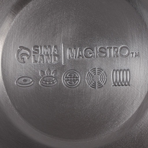 Чайник Magistro Stone, 2.7 л, со свистком, ручка soft-touch, индукция, нержавеющая сталь, серый
