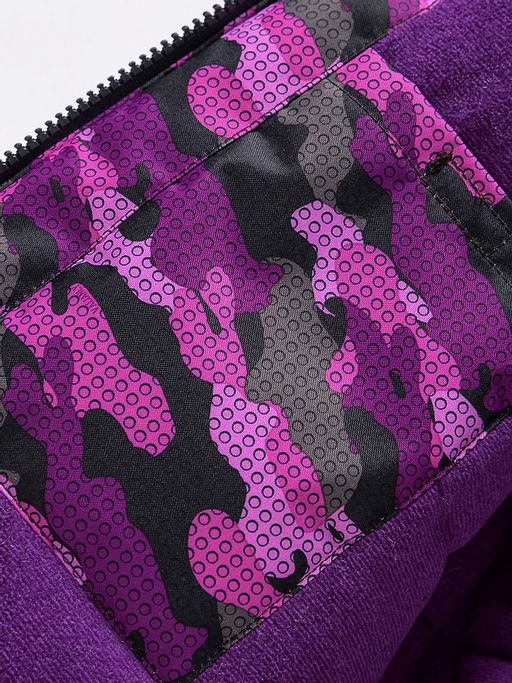 Горнолыжный костюм Valianly для девочки темно-фиолетового цвета 9016TF  фото 7