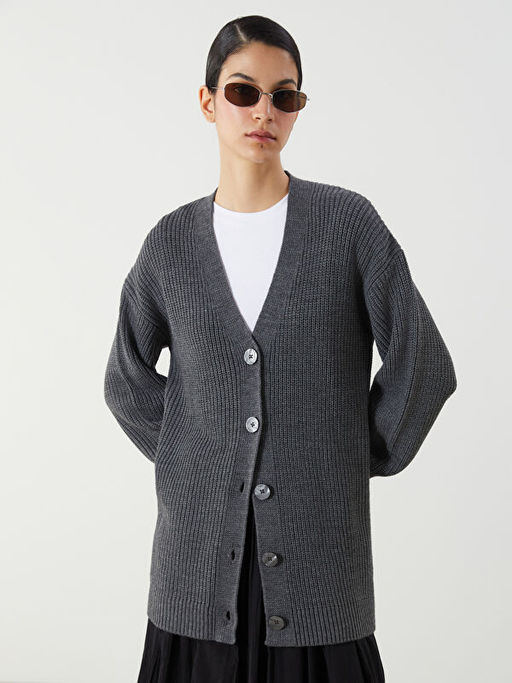 V Yaka Kad?n Triko H?rka