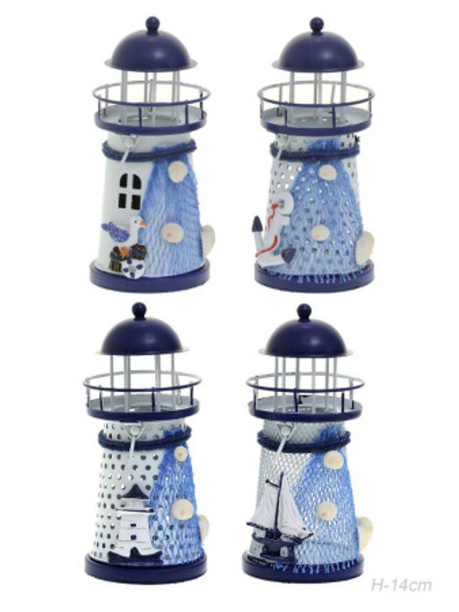 Сувенир Маяк 14 см / M005ABCD /уп 144/LED
