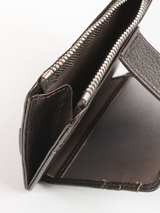 LACCOMA кредитница LA-6525-темно-коричневый натуральная кожа фото 5