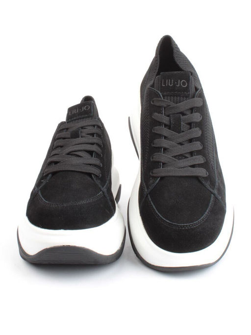 05-A9000-4 BLACK Кроссовки женские (натуральная замша)