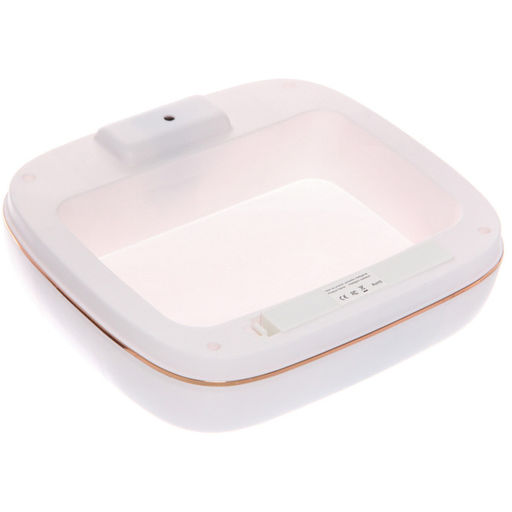 Контейнер для мусора"Smart"11л белый сенсорная крышка работает от батареек LR6 W8616C