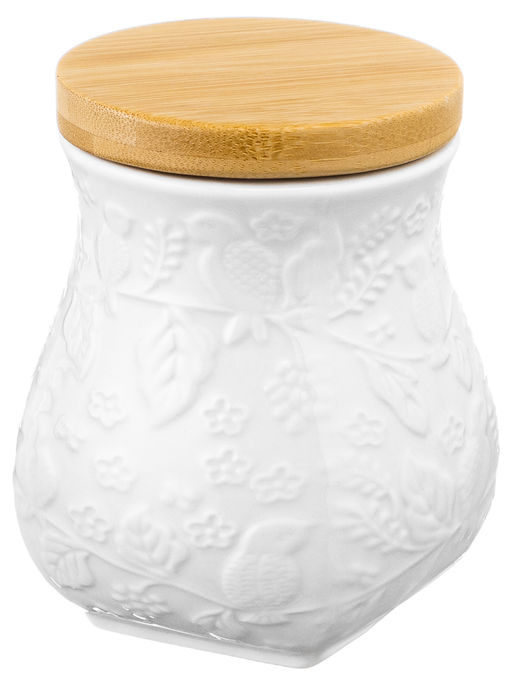 Банка д/хранения 700 мл 10,5*10,5*13 см Птички на ветке + дерев. крышка с силик. упл. - Elan gallery фото 17
