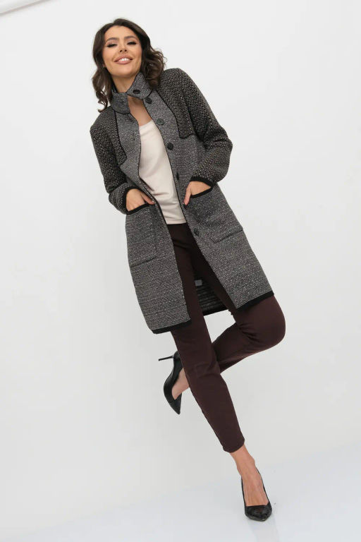 ЗЛАТА Кардиган С 2064/кофейный микс