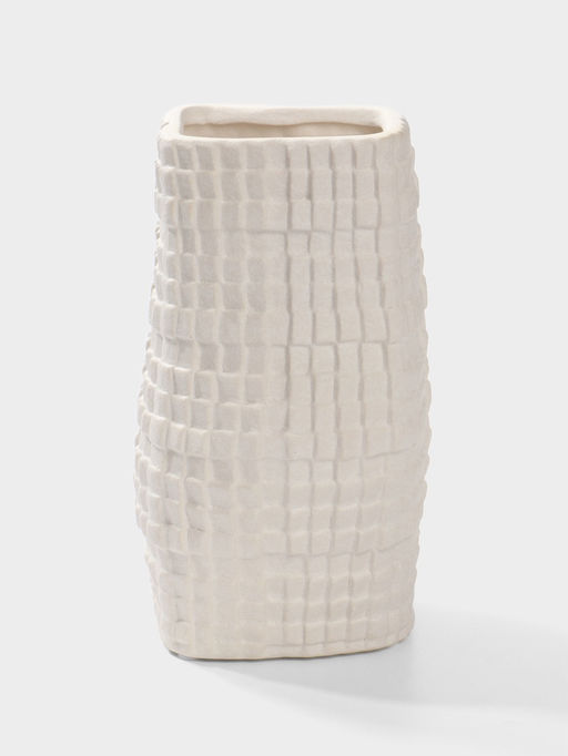 Ваза настольная керамика "Джорадо" 20х11 см, белый