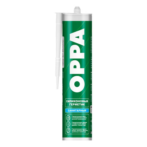 Герметик силикон.санитарн.белый "OPPA S" 270г