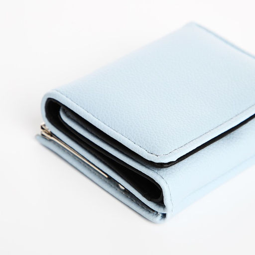 Кошелёк на кнопке, цвет голубой - Simaland фото 3