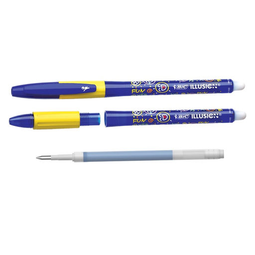 Ручка гелевая стираемая BIC Gelocity Illusion, узел 0.7 мм, чернила чёрные, цена за 1 шт.  фото 12