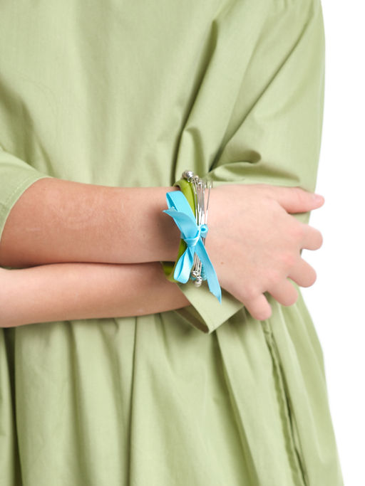 Браслет (кольца) PR3344 бирюза/салатовый - Mini maxi фото 4