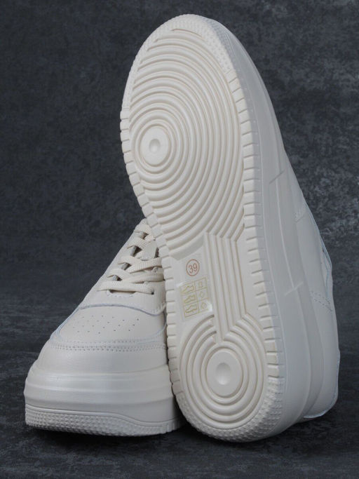 05-PDA157-2 BEIGE Кроссовки женские (натуральная кожа) - Фабричный китай фото 16