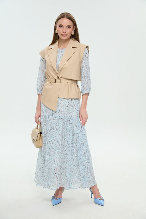 Жилет NIKVA н1019-4 крем-брюле