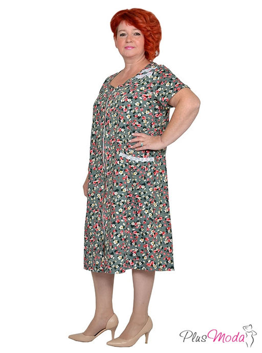 Халат Модель №1741 размеры 44-84 - Plusmoda фото 3