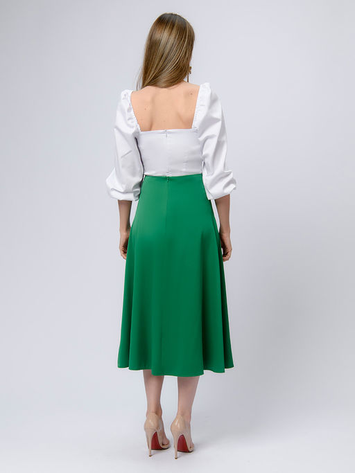 Юбка зеленого цвета длины миди - 1001dress фото 3