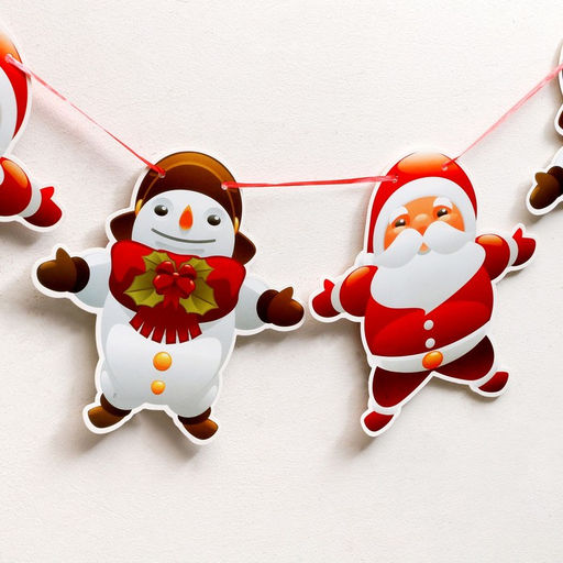 Гирлянда бумажная «Новогодняя», длина 3 м