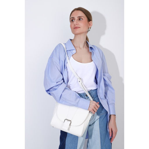 Сумка-мессенджер на магните, цвет белый - Simaland фото 4