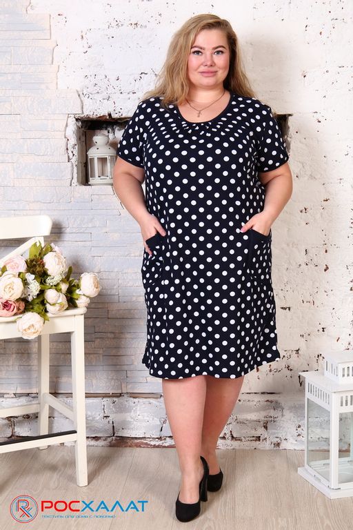 Трикотажное платье микс КП-01 (1)