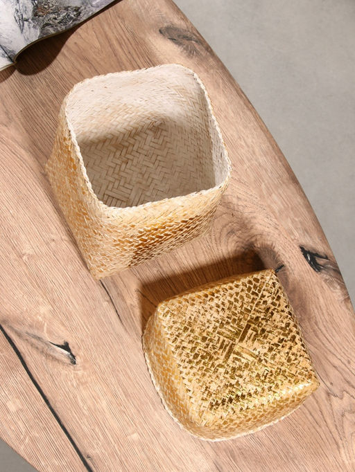 Корзинка плетёная «Аварис», 17×17×25 см