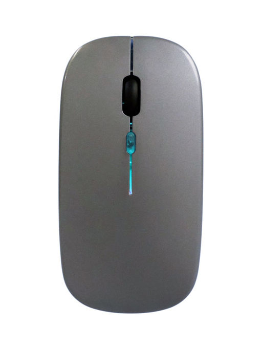 Мышь MB-2.4 беспроводная, оптическая, подсветка, 800-1600 dpi, USB, Bluetooth, серая