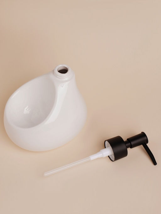 Дозатор для мыла SL Home Drop, с подставкой для губки, 450 мл, белый