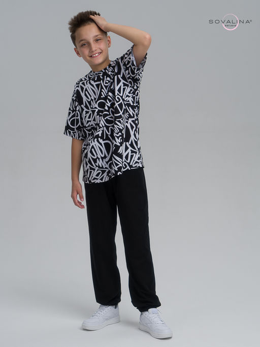 Костюм Daily men надписи-черный - Sovalina фото 8