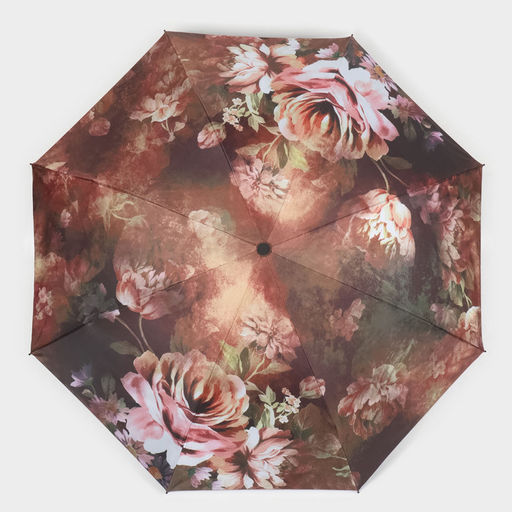 Зонт механический Воздушные пионы, эпонж, 4 сложения, 8 спиц, R = 48 см, цвет МИКС - Simaland фото 10