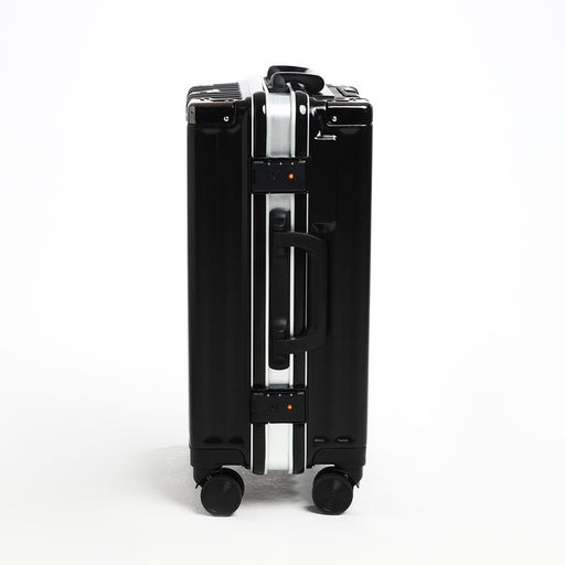 Чемодан малый 20, отдел на молнии, 2 кодовых замка, 4 колеса, крючок, цвет чёрный - Simaland фото 3