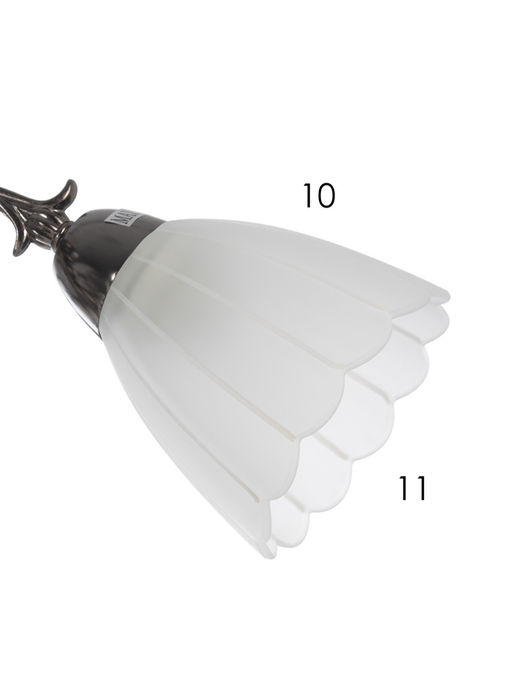 Бра ЭкономСвет 4671/1wAN, 1×40 Вт, E27, 30×10×18 см, чёрный хром