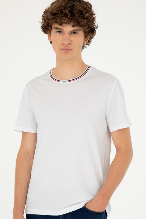 Мужская белая футболка Неожиданная скидка в корзине - U.s. polo assn фото 3