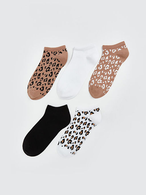 Desenli Kad?n Patik ?orap 5li