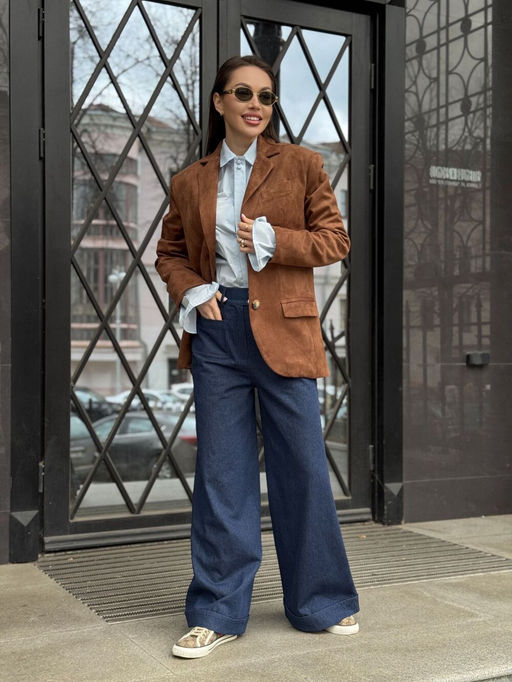 Брюки AURA 4173-176 темно-синий деним