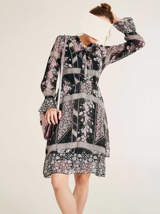 Платье, черно-розовое - Heine фото 5