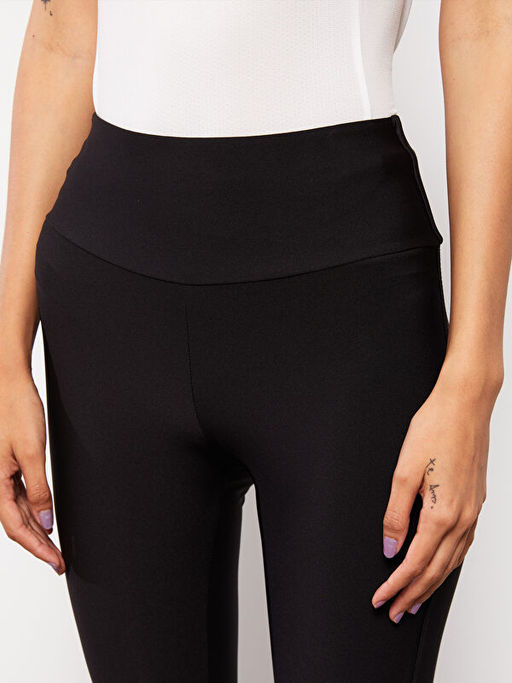 Kad?n Beli Lastikli D?z Spor Tayt - Waikiki фото 3