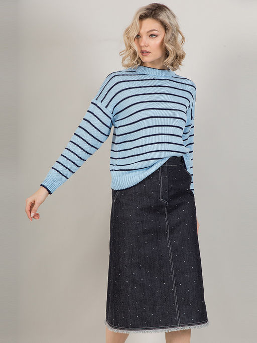 Джемпер в полоску - Stilla фото 14