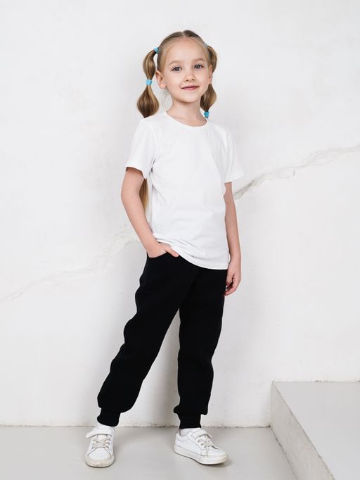 Брюки футер 3-х нитка с начесом ,черные - Binita фото 2